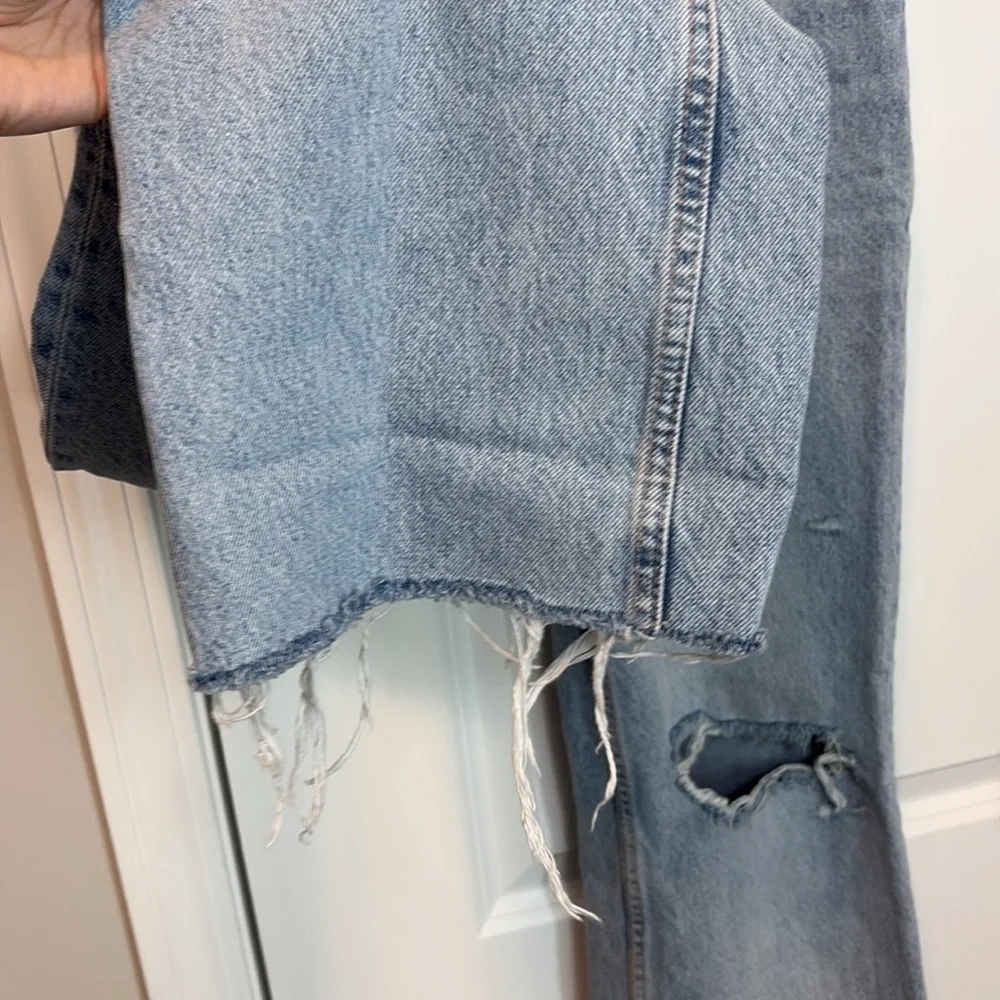 Zara TRF Light Blue Distressed Wide Leg Jeans
Discontinued style! - Picture 4 of 9